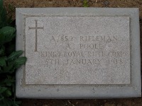 Struma Military Cemetery - Poole, Alfred